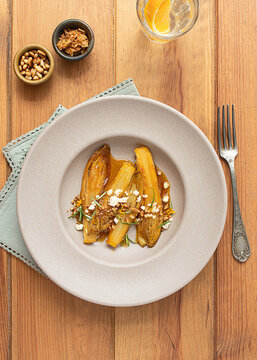 Braised endives with orange juice