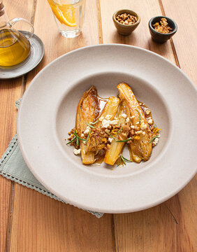Braised endives with orange juice