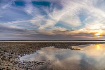 Obraz premium Wolkenstimmung über der Nordsee