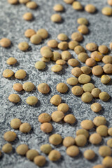 Raw Brown Organic Lentils Legumes