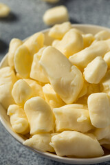 Raw White Organic Cheese Curds