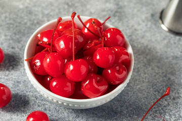 Sweet Candied Red Maraschino Cherries