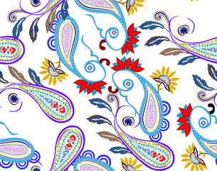 paisley textile suitable for the metraj pattern