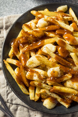 Homemade Cheesey Poutine French Fries