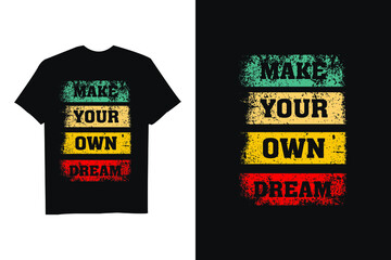 Retro motivational quotes t shirt design