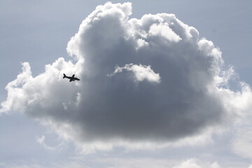 airplane in the sky