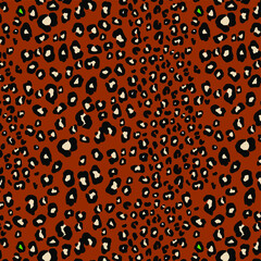 a metered pattern suitable for textiles consisting of wild animal skin