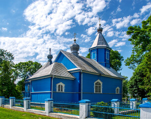 The Orthodox Church of St. Anne, built in 1773, in the village of Stary Kornin in Podlasie, Poland.