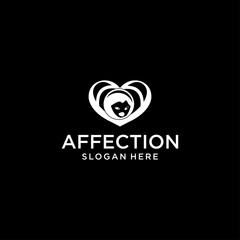 Fototapeta premium Affection logo icon design vector 