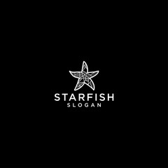 Starfish logo icon design vector 
