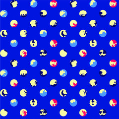 a pattern suitable for a textile consisting of polka dots