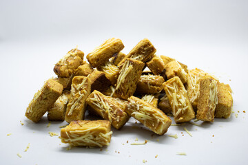 Kastengel are a Dutch cheese snack in the shape of sticks.