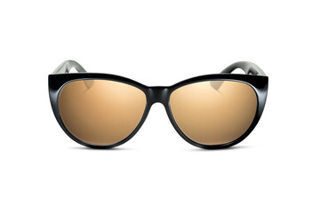 Sunglass | Beach Bronze color stylish sunglasses isolated on white background - obrazy, fototapety, plakaty