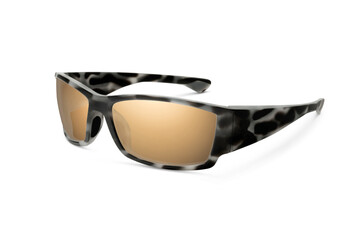 Sunglass | Beach Bronze color stylish sunglasses isolated on white background