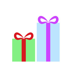 gift box decorated with colorful ribbons