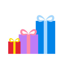 gift box decorated with colorful ribbons