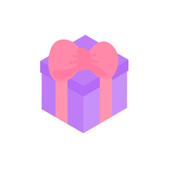 gift box decorated with colorful ribbons