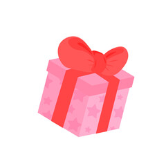 gift box decorated with colorful ribbons