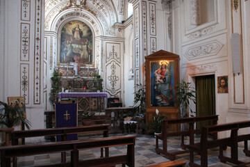 baroque church (itria) in castelbuono in sicily (italy)
