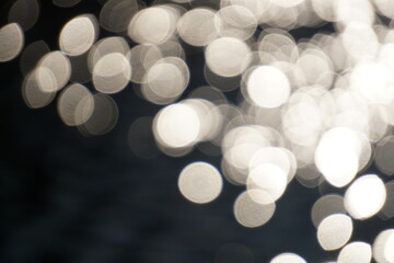 Sun reflecting in water - bokeh effect