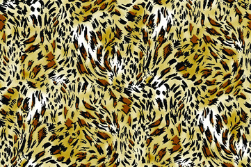 a metered pattern suitable for textiles consisting of wild animal skin