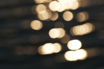 Sun reflecting in water - defocused background, bokeh effect