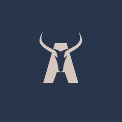 Logo bull letter A