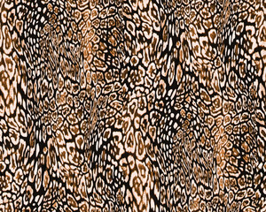 a metered pattern suitable for textiles consisting of wild animal skin