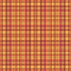 Tartan plaid pattern with texture and warm color.