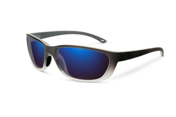 Sunglass | Blue Indigo color stylish sunglasses isolated on white background