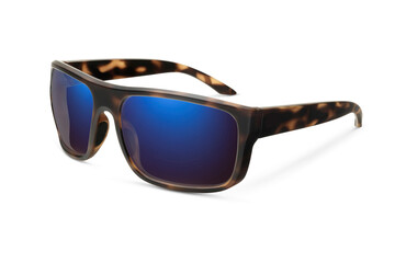Sunglass | Blue Indigo color stylish sunglasses isolated on white background