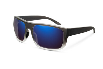 Sunglass | Blue Indigo color stylish sunglasses isolated on white background