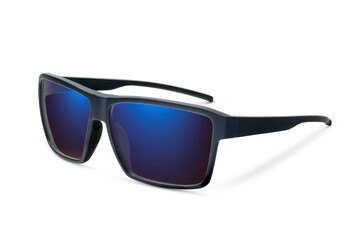 Sunglass | Blue Indigo color stylish sunglasses isolated on white background