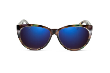 Sunglass | Blue Indigo color stylish sunglasses isolated on white background