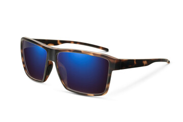 Sunglass | Blue Indigo color stylish sunglasses isolated on white background