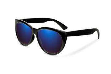 Sunglass | Blue Indigo color stylish sunglasses isolated on white background