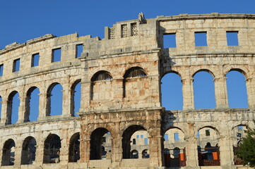 Croatia old town stone houses 