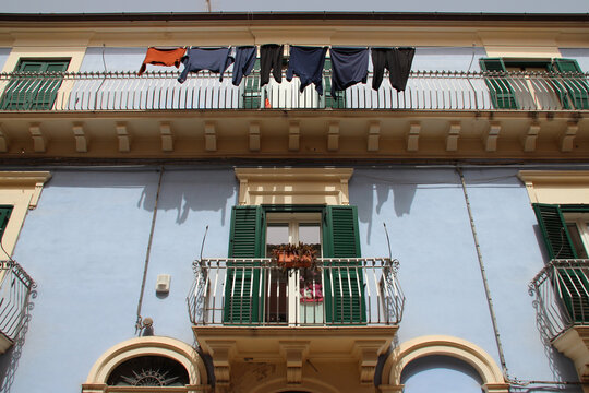 habitation building in ragusa in sicily (italy)