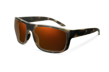 Sunglass | Copper Canyon color stylish sunglasses isolated on white background