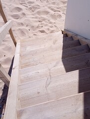 Descente vers le sable