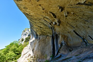 Veli Badin natural rock formation at Karst Edge in Istria, Slovenia