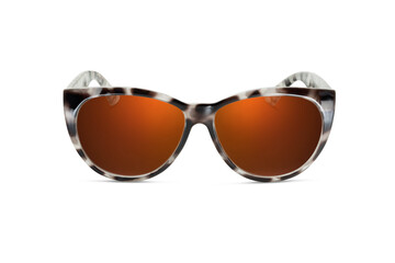 Sunglass | Gold Crescent Color stylish sunglasses isolated on white background
