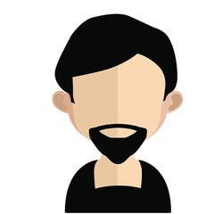 Abstract Boy Avtar Character.In fiction, a character is a person or other being in a narrative vector illustration. many uses for advertising, book page, paintings, printing, mobile wallpaper, mobile.