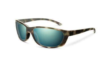 Sunglass | Green Color stylish sunglasses isolated on white background