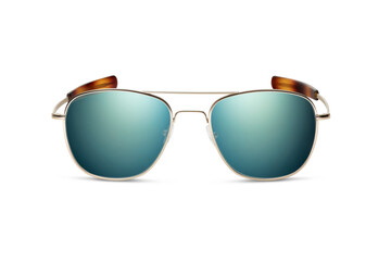 Sunglass | Green Color stylish sunglasses isolated on white background