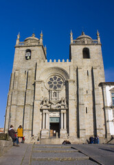 Fototapeta na wymiar Porto Cathedral (Se do Porto), Portugal 