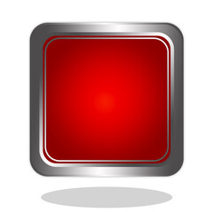 Red button ilustrator image, luxury, sliver.