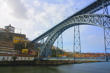 Dom Luis I bridge in Porto, Portugal	
