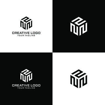 Creative letter nnn logo design vektor