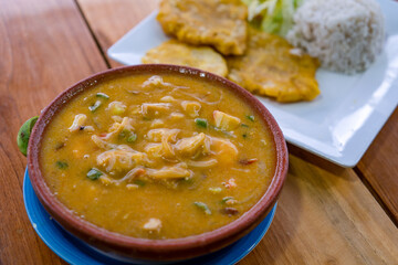 Colombian seafood casserole